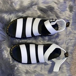 White Dr.Marten Sandals